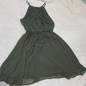 olive green lush dress 💚💚